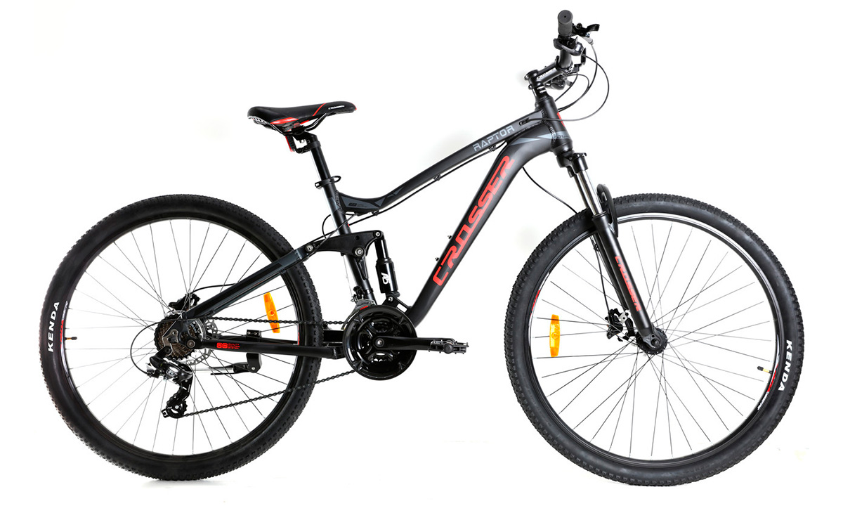 Фотографія Велосипед Crosser Raptor 3х8 29" розмір М рама 18 2021 Чорно-червоний